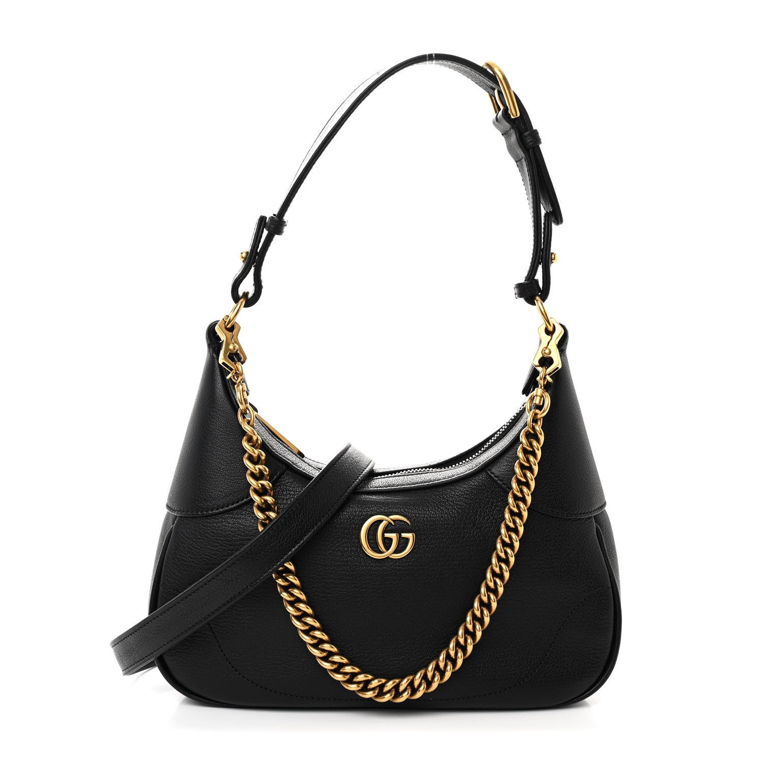 Gucci Goatskin Small Aphrodite Shoulder Bag Black 1 of 10