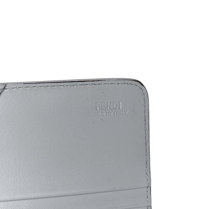 Fendi Vitello Liberty Fun Fair Studded Continental Wallet On Chain Grigio Perla Multicolor 8 of 12