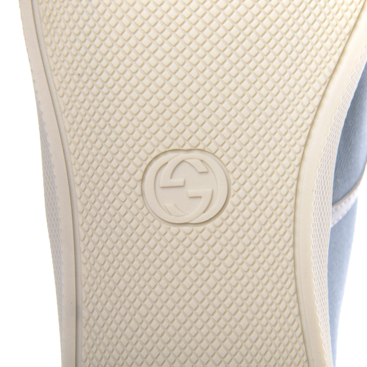 Gucci Kura Denim Logo Embroidered Mens Slip On Sneakers 11 Blue 9 of 10