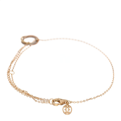 Cartier 18K Pink Yellow White Gold Trinity Bracelet 2 of 4