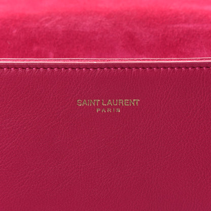 Saint Laurent Calfskin Classic Y Satchel Fuchsia 5 of 5