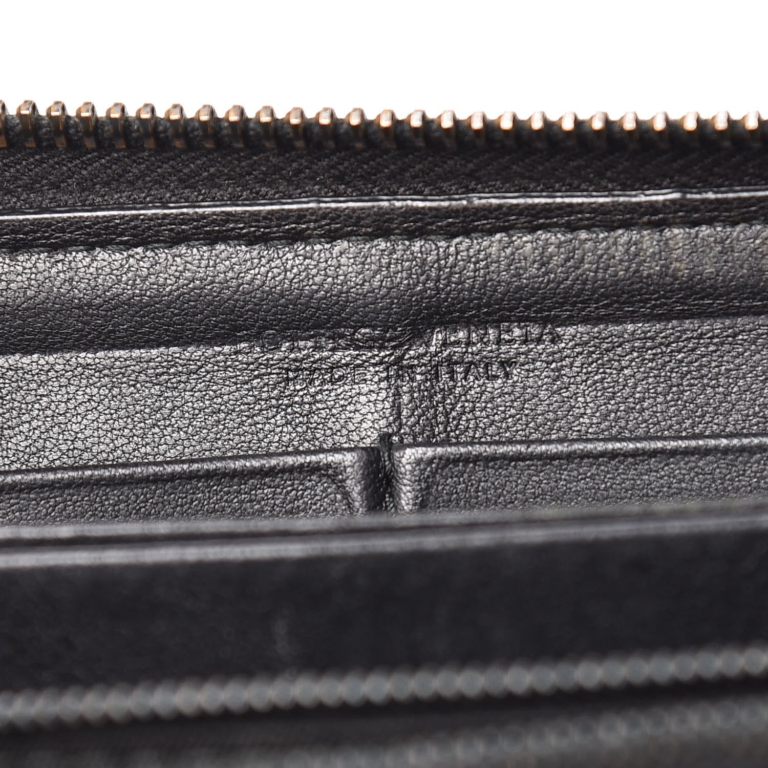 Bottega Veneta Nappa Intrecciato Zip Around Wallet Black 6 of 12
