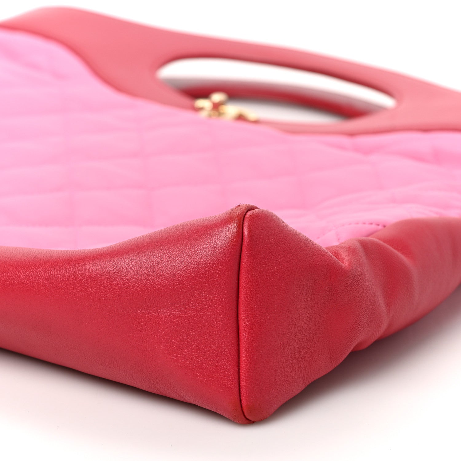 Chanel Lambskin Quilted Large 31 Shopping Bag Pink Light Red 9 of 9