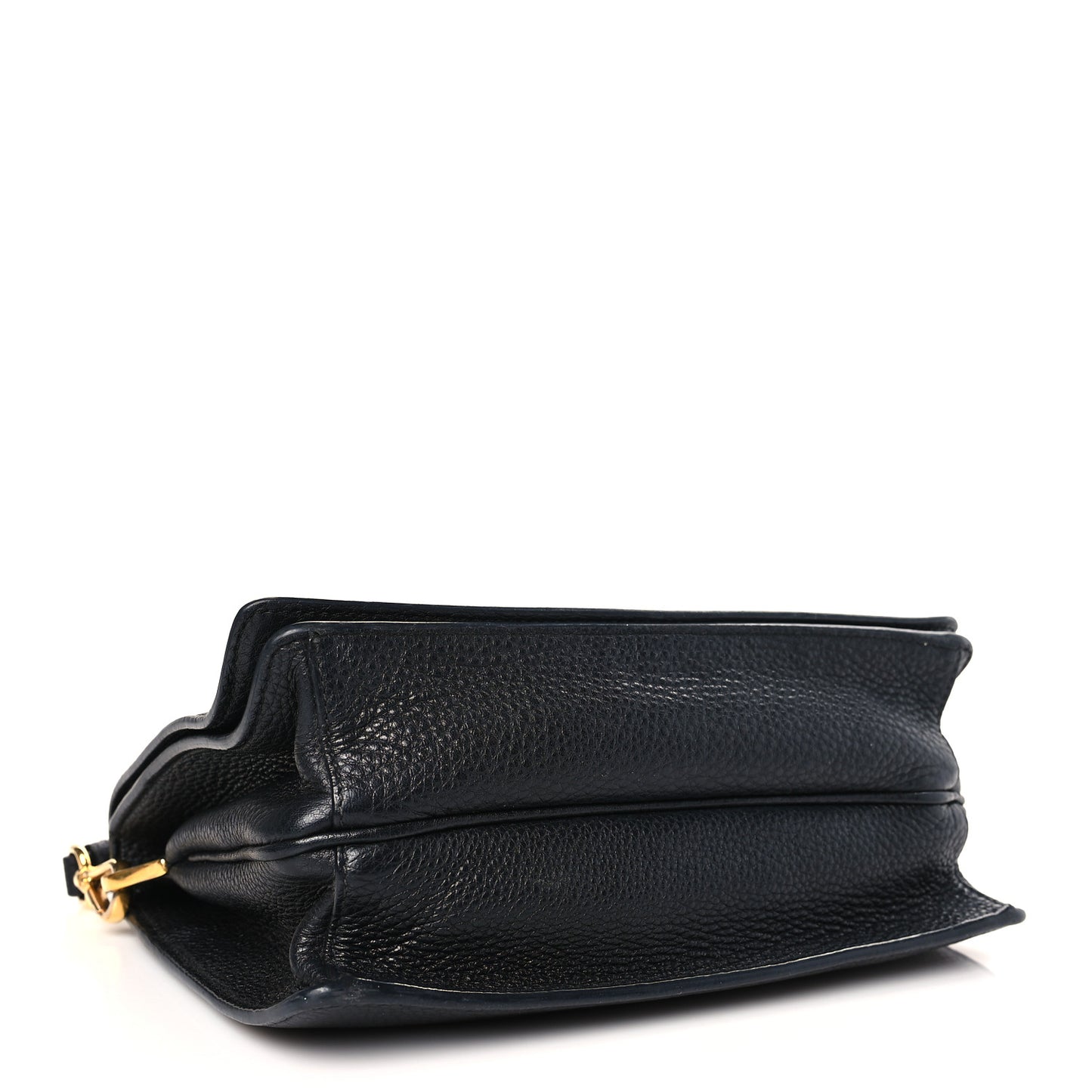 Vitello Daino Flap Crossbody Black