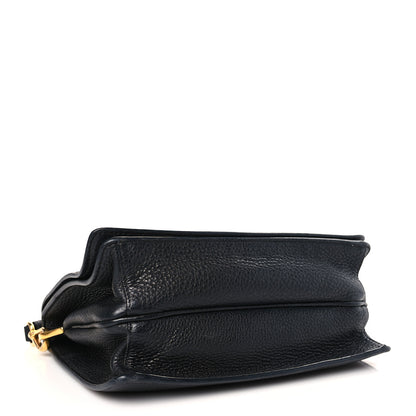Prada Vitello Daino Flap Crossbody Black 5 of 10