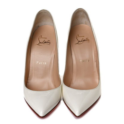 Christian Louboutin Patent Pigalle Follies 100 Pumps 36.5 Snow 5 of 11