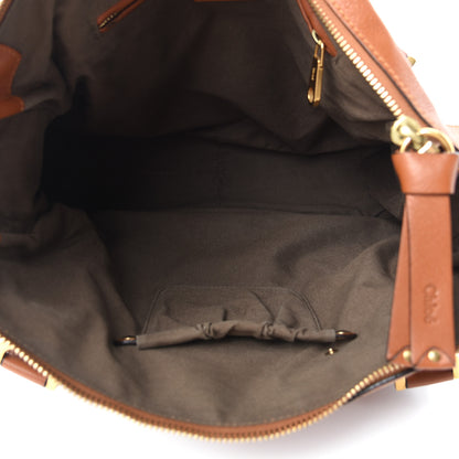 Chloe Calfskin Large Marcie Satchel Tan 5 of 9