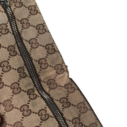 Gucci GG Monogram Double Pocket Belt Bag Dark Brown 37 of 39