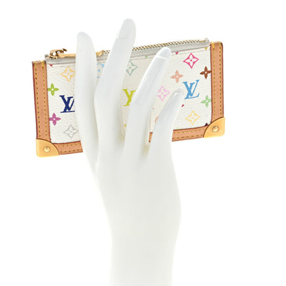 Louis Vuitton Monogram Multicolor Key Pouch White 2 of 6