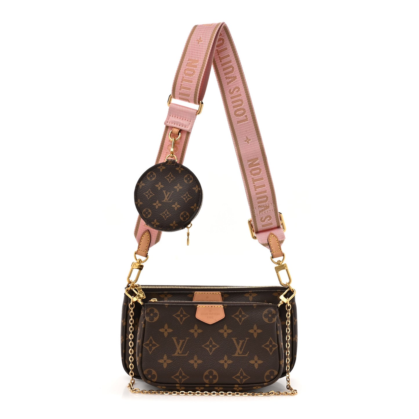Monogram Multi Pochette Accessories Rose Clair