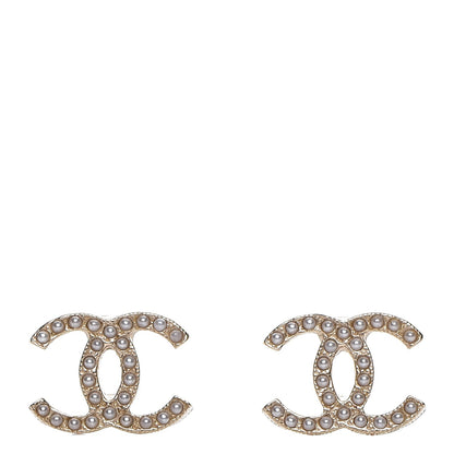 Chanel Pearl CC Earrings Gold 1 of 5