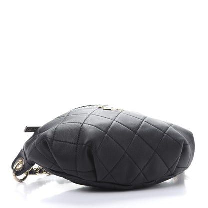 Chanel Lambskin Quilted Waist Belt Bag Black 5 of 12
