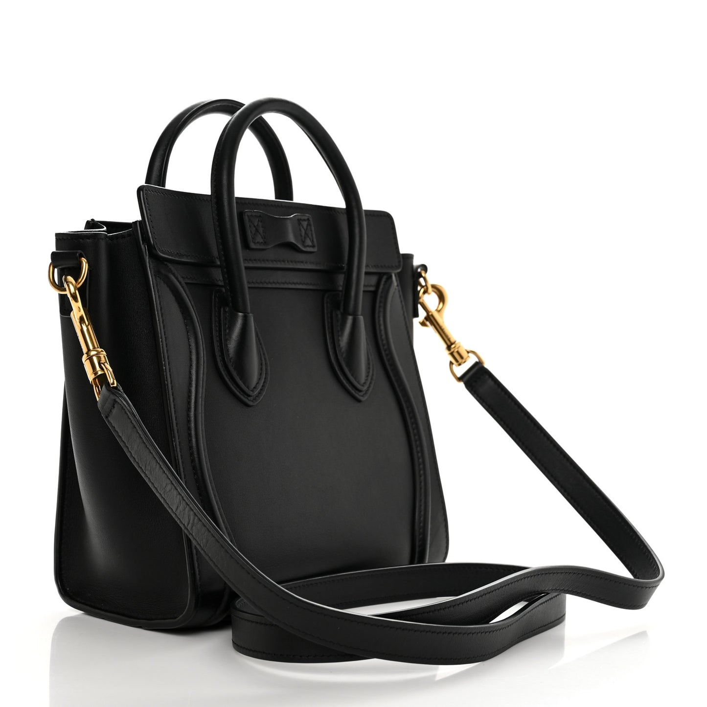Smooth Calfskin Nano Luggage Black