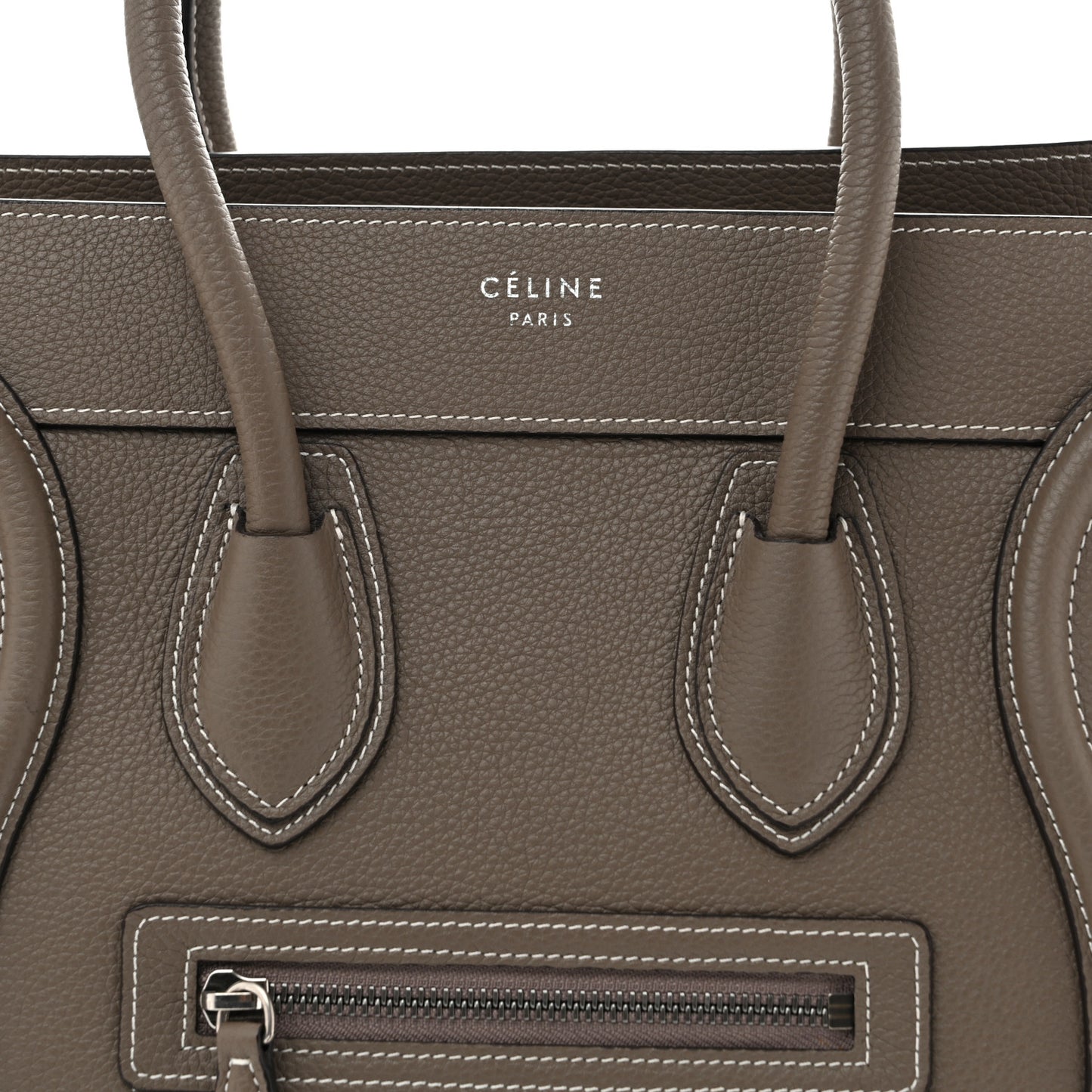 Drummed Calfskin Micro Luggage Souris