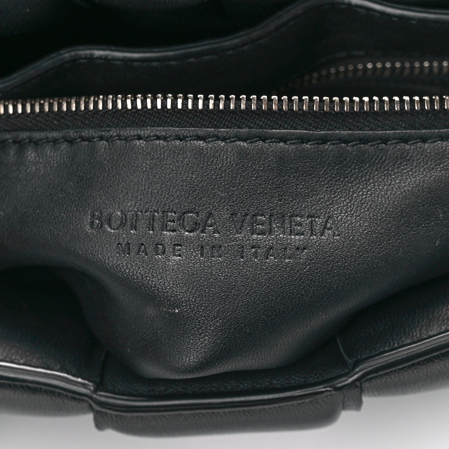 Nappa Maxi Intreccio Padded Cassette Crossbody Bag Black