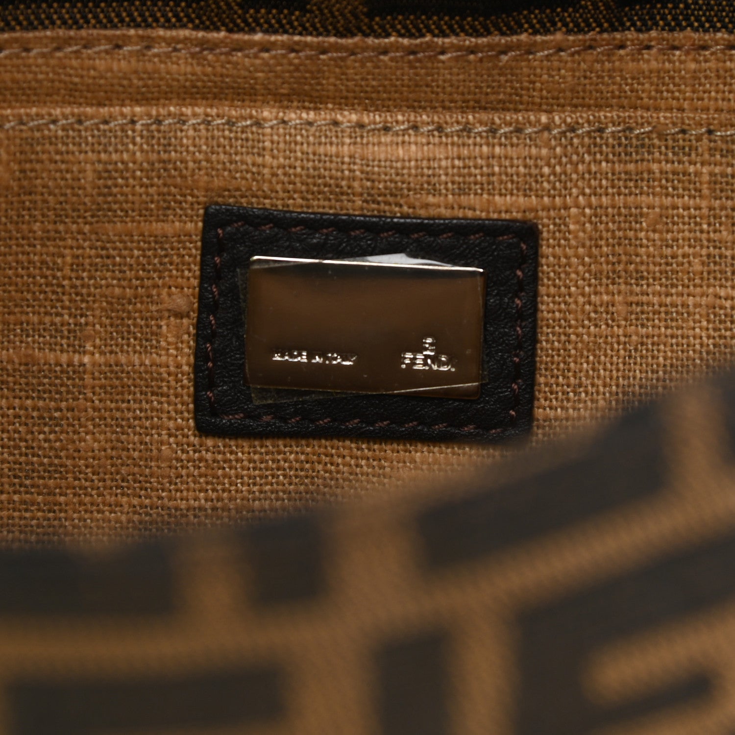 Fendi Zucca Cuoio Romano Baguette Tobacco Moro 5 of 11