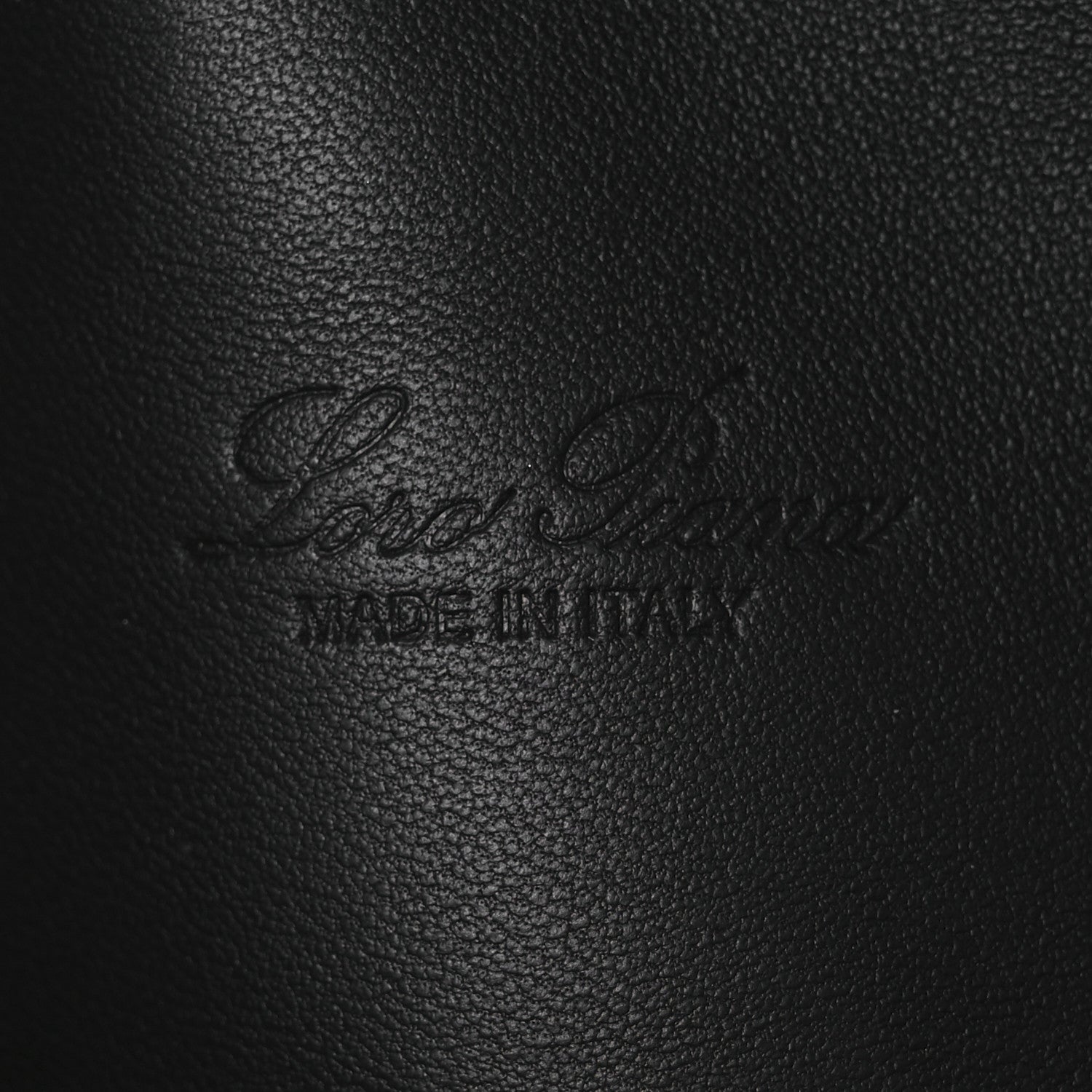 Loro Piana Grained Calfskin L19 Extra Pocket Pouch Black 6 of 9