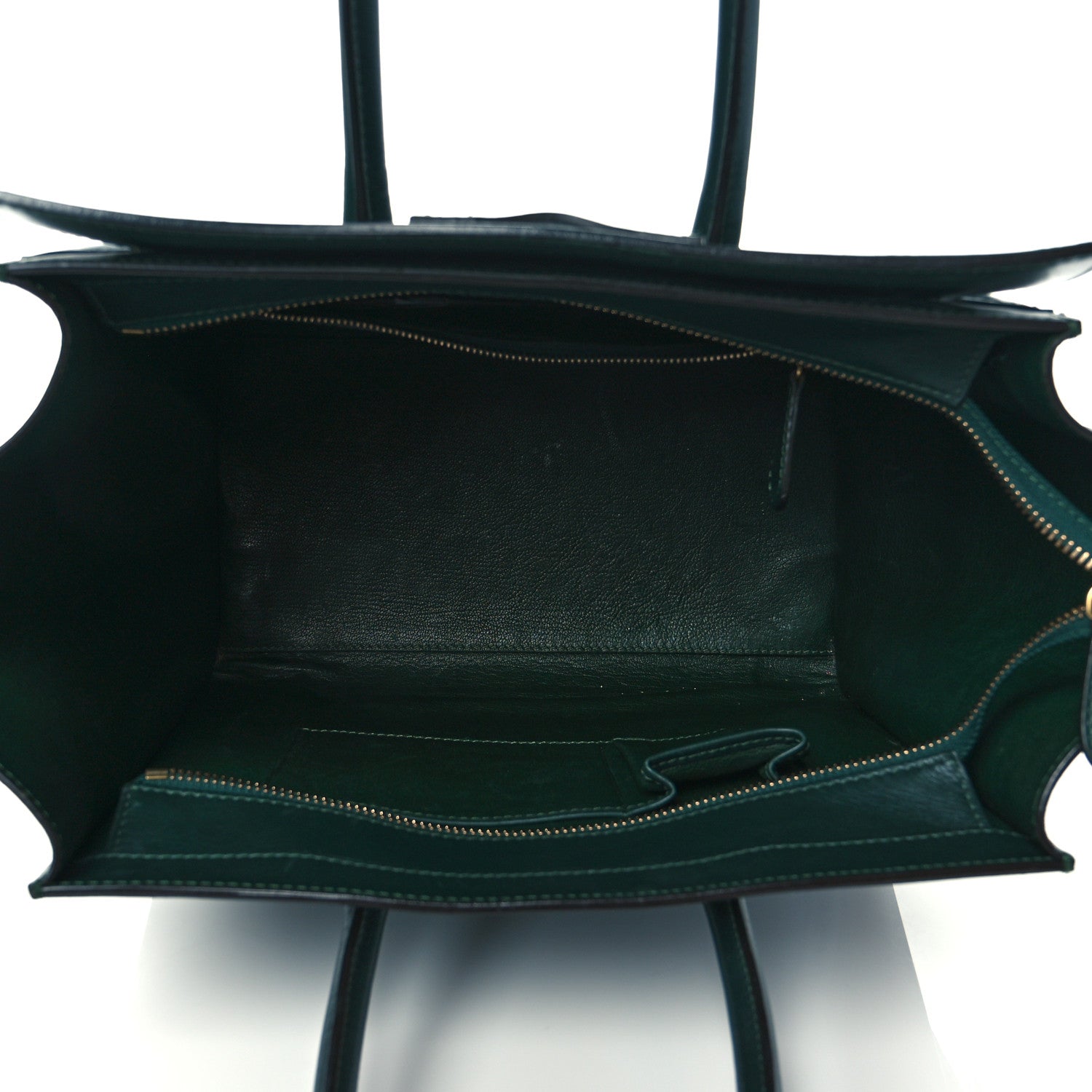 Celine Smooth Calfskin Mini Luggage Emerald 5 of 18