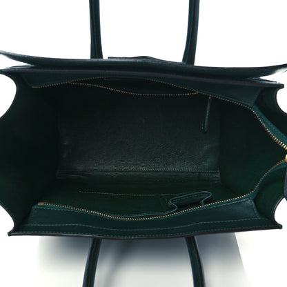 Celine Smooth Calfskin Mini Luggage Emerald 5 of 18