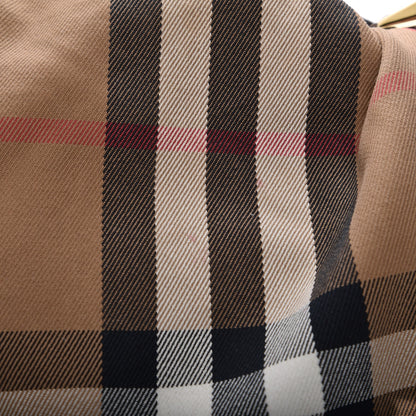 Burberry House Check Bridle Calfskin Medium Gosford Hobo Dark Tan 14 of 19