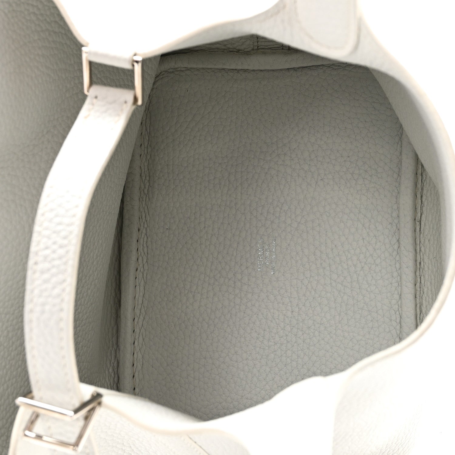 Hermes Taurillon Clemence Picotin Lock 18 PM White 5 of 10