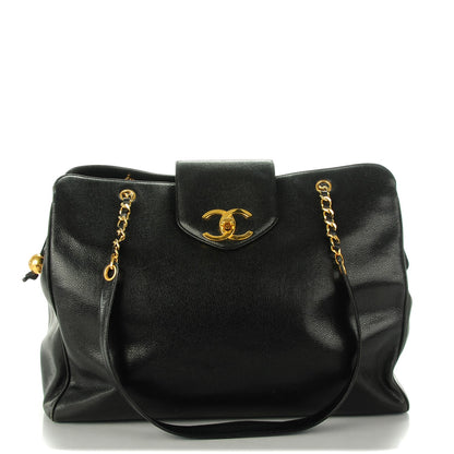 Chanel Caviar XL Weekender Bag Black 1 of 7