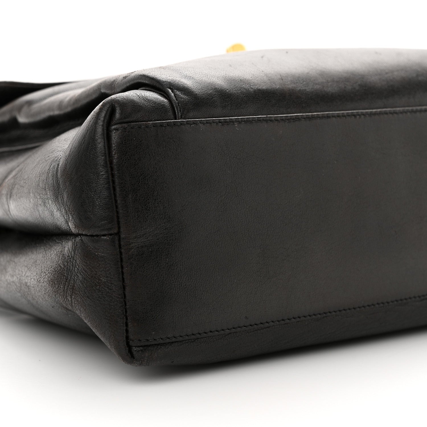 Chanel Lambskin Flap Shoulder Bag Dark Brown 11 of 21