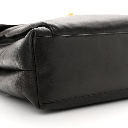Chanel Lambskin Flap Shoulder Bag Dark Brown 11 of 21