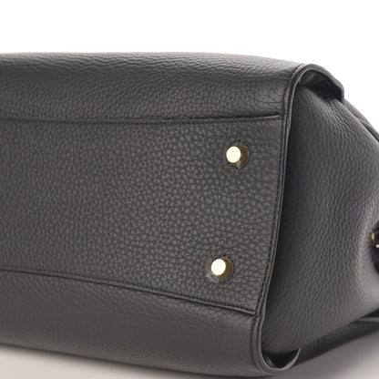 Mulberry Heavy Grain Iris Tote Midnight Black 6 of 9