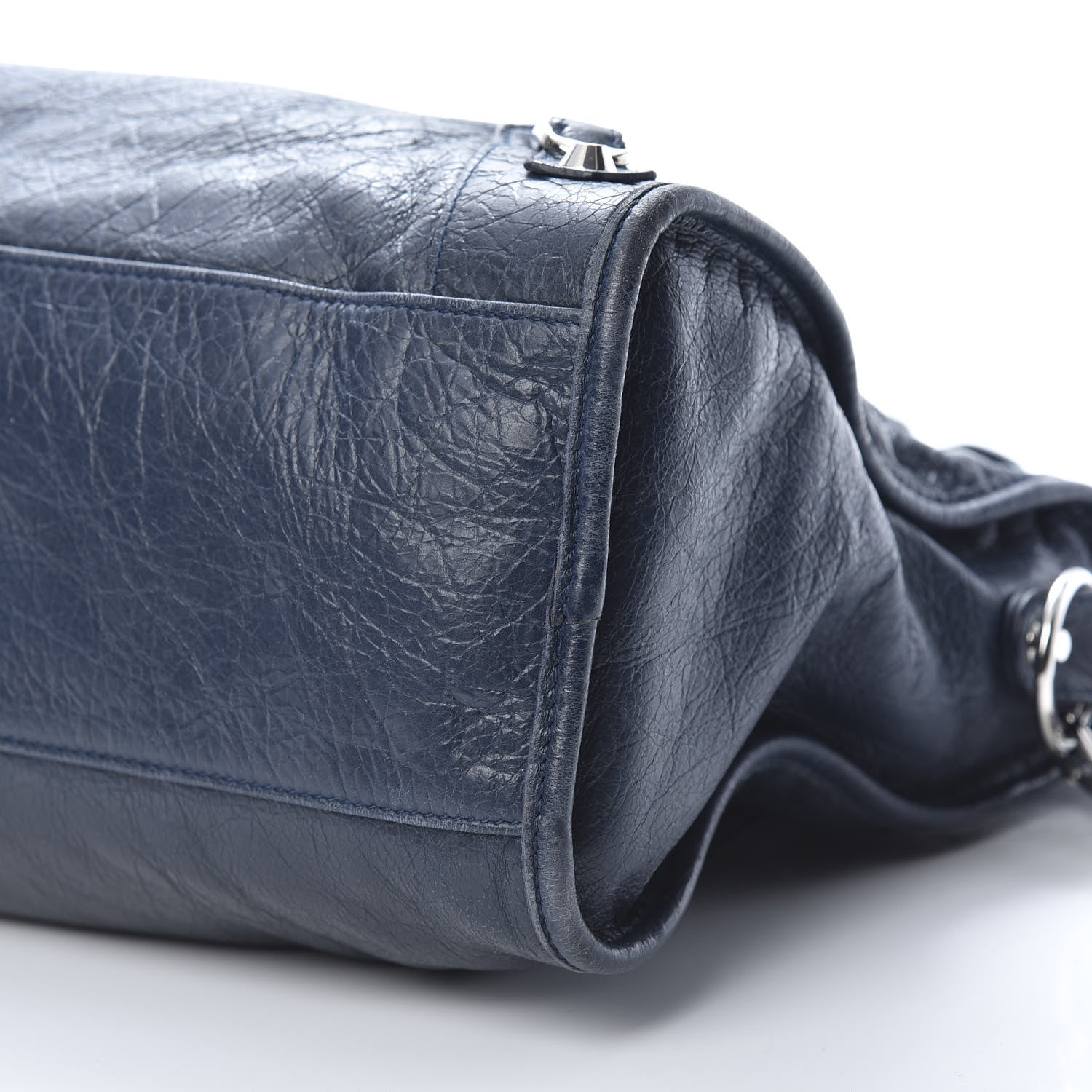 Balenciaga Agneau Classic Silver Hardware City Blue Obscur 10 of 13