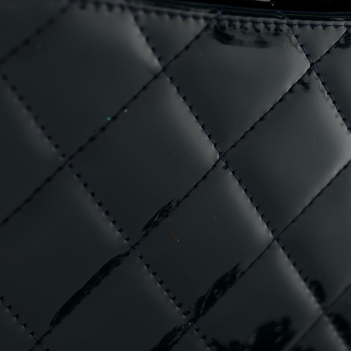Chanel Patent Quilted Maxi Double Flap Navy Blue 12 of 12
