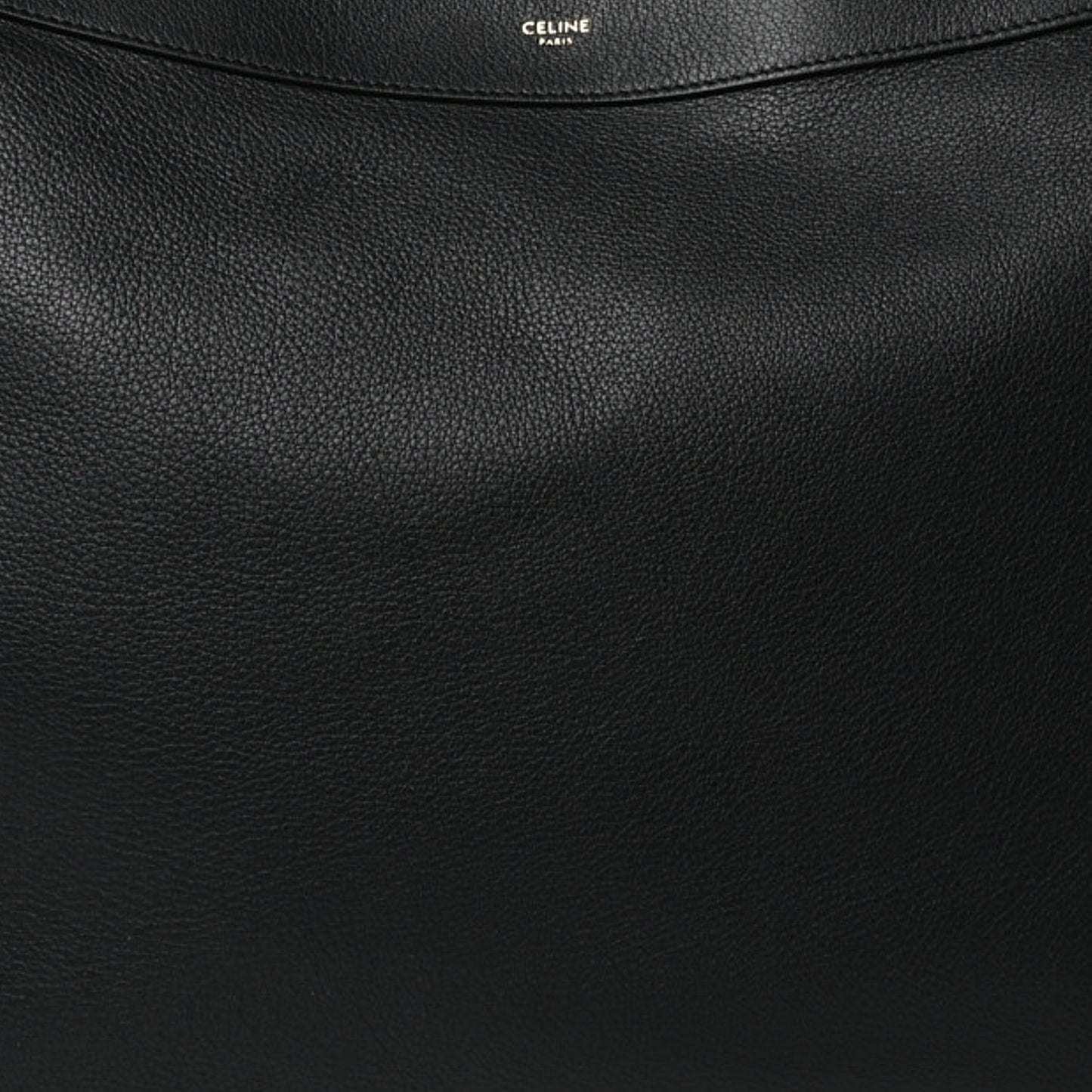 Supple Calfskin Large Romy Shoulder Bag Black