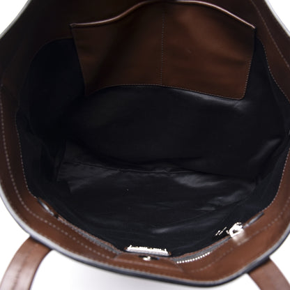 Miu Miu Vitello Soft Calfskin Shopping Tote Bruciato 4 of 10