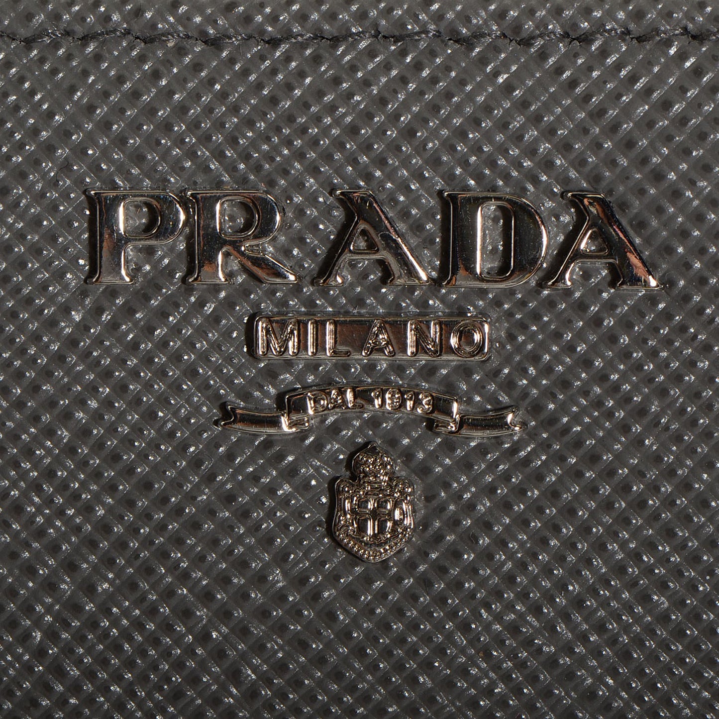 Saffiano Metal Zip Around Wallet Marmo