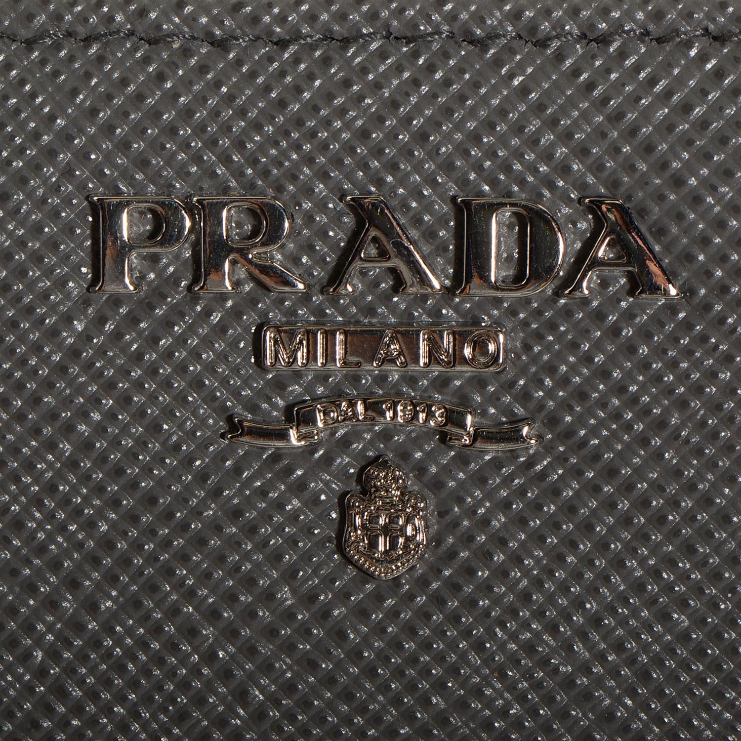 Prada Saffiano Metal Zip Around Wallet Marmo 4 of 7