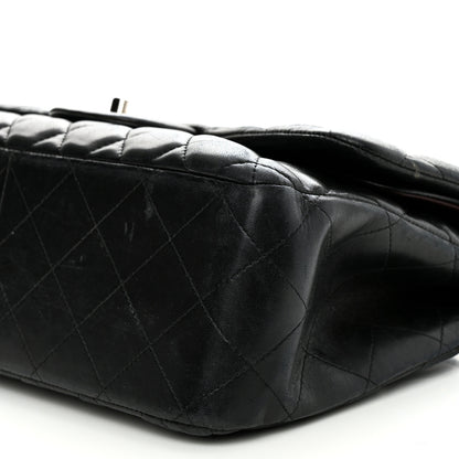 Chanel Lambskin Quilted Jumbo Double Flap Black 9 of 14