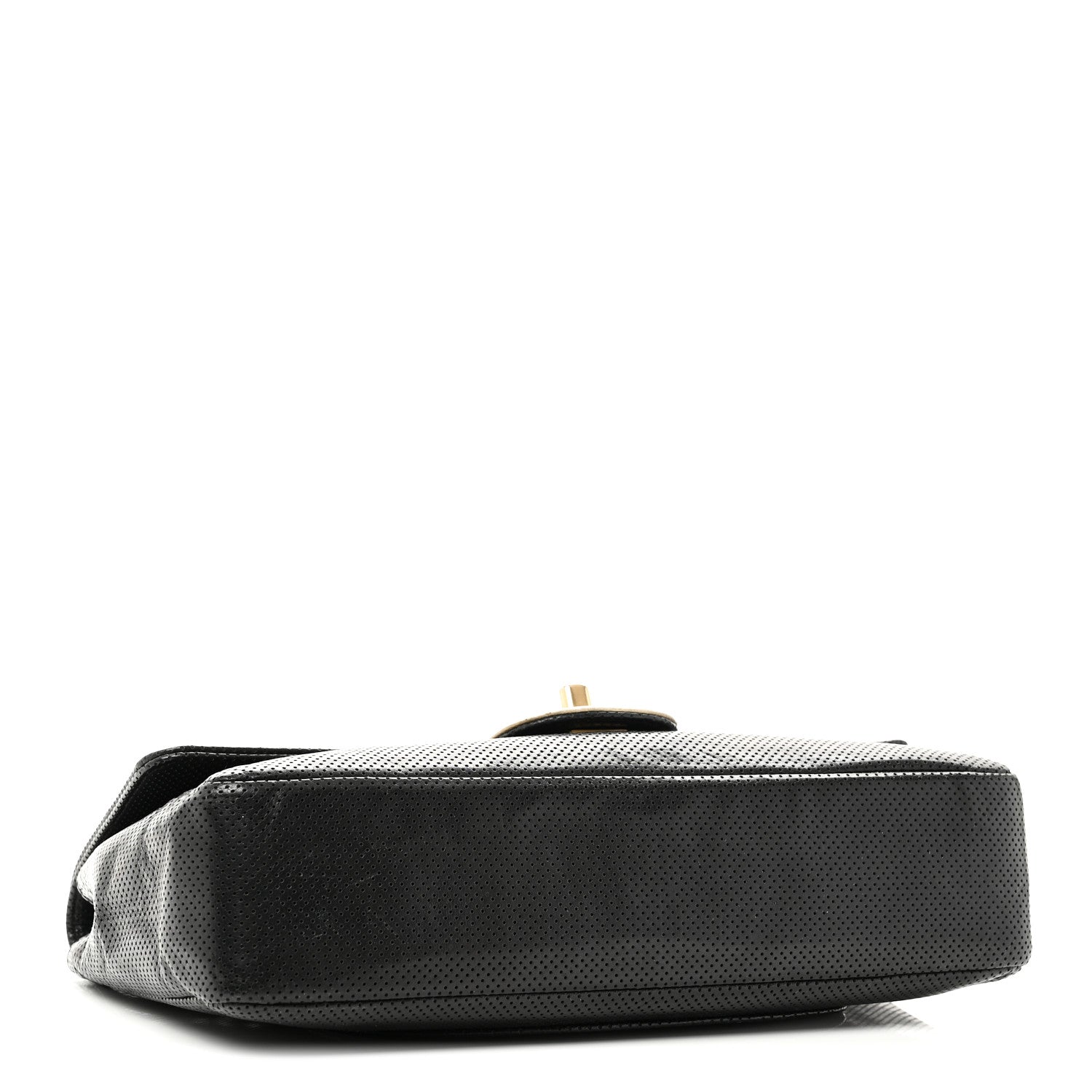 Chanel Lambskin Perforated Medium Single Flap Bag Black White 4 of 10