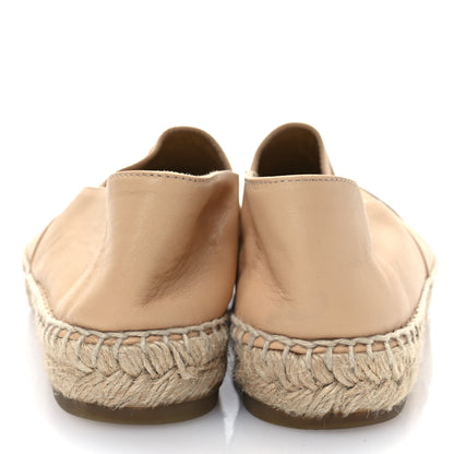 Chanel Lambskin CC Espadrilles 37 Beige Black 5 of 15