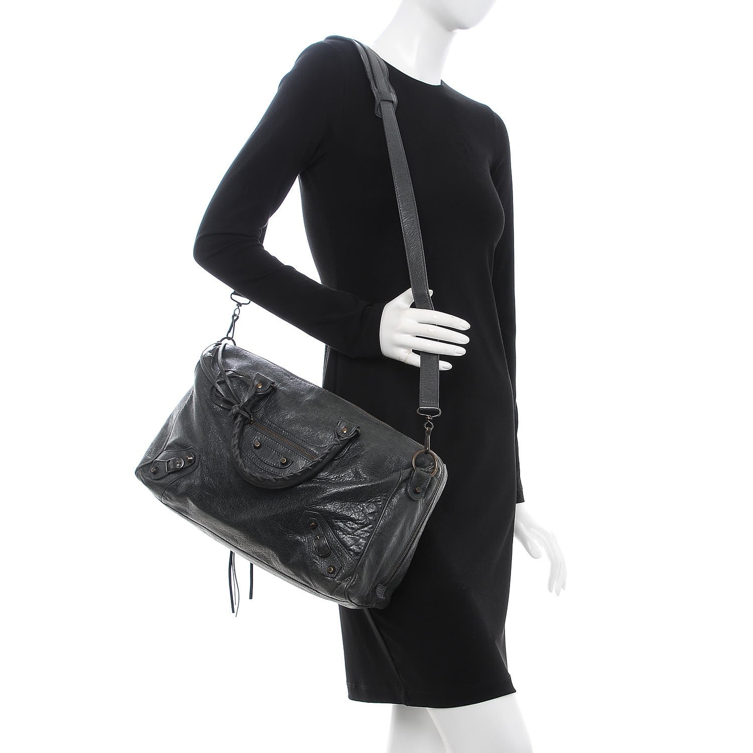 Balenciaga Agneau Classic Hardware Polly Anthracite 3 of 8