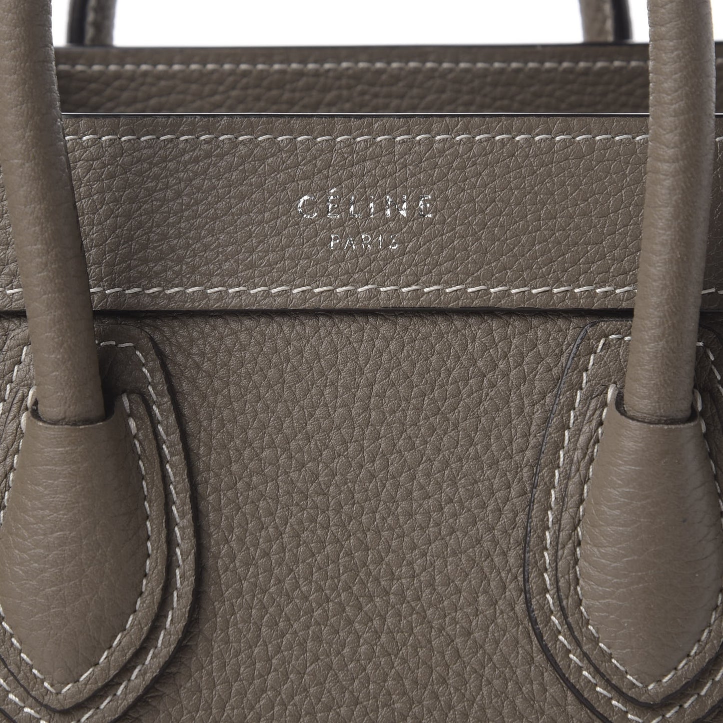 Drummed Calfskin Nano Luggage Souris