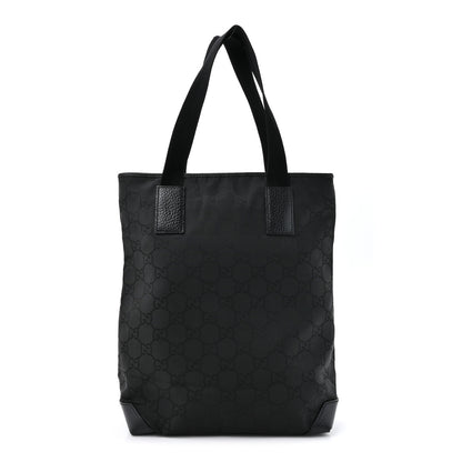 Gucci Nylon Calfskin Monogram Tall Tote Brown 1 of 12
