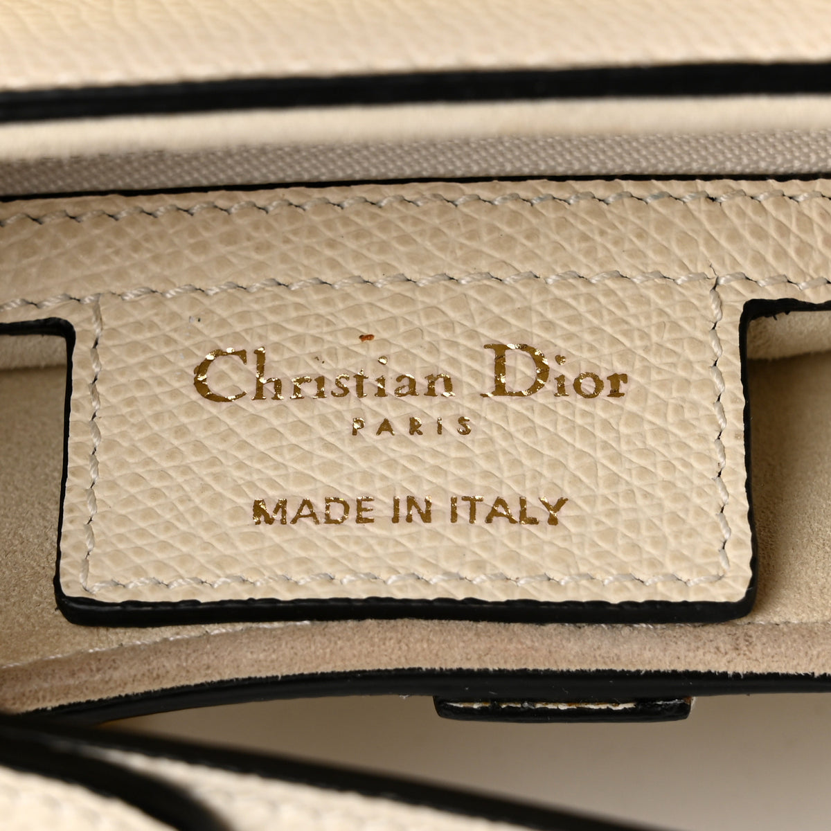 Christian Dior Grained Calfskin Saddle Bag White 11 of 21