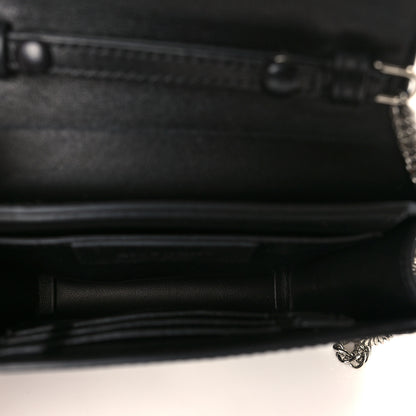 Givenchy Patent Calfskin Bow Cut Chain Wallet Black 7 of 9