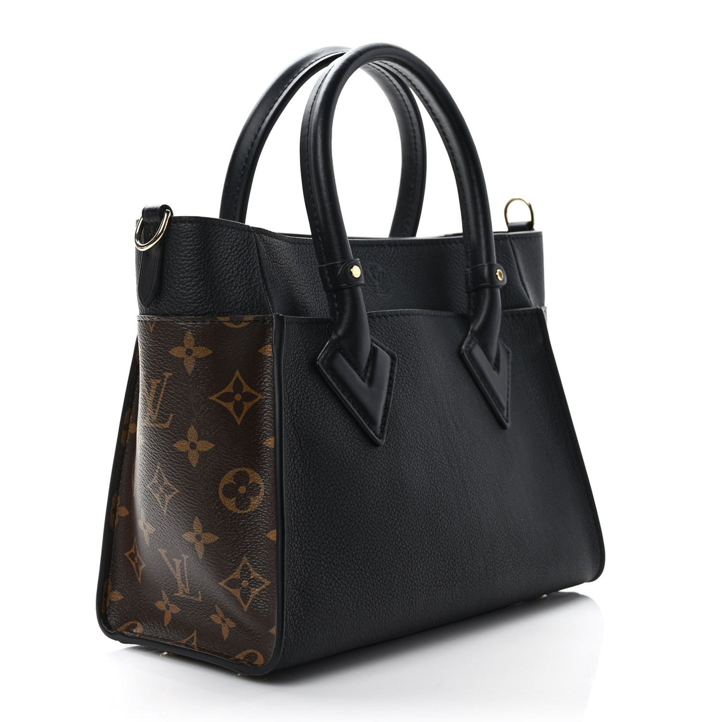 Calfskin Monogram On My Side PM Black