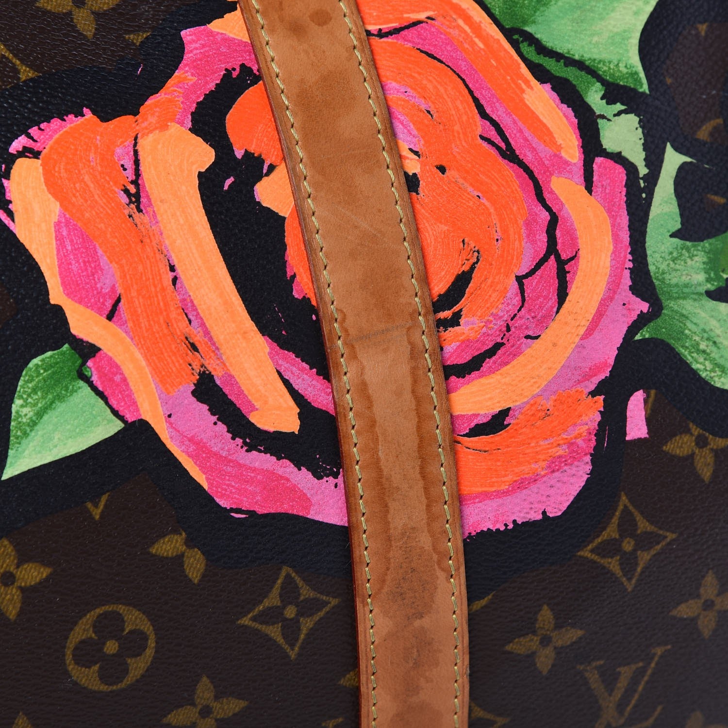 Louis Vuitton Monogram Roses Keepall 50 12 of 19