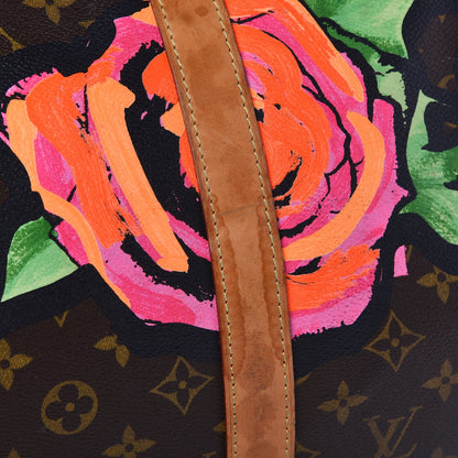 Louis Vuitton Monogram Roses Keepall 50 12 of 19