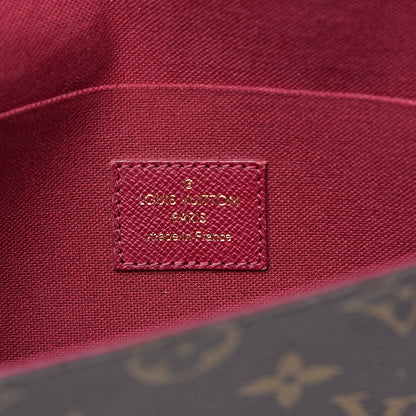 Louis Vuitton Monogram Pochette Felicie Chain Wallet Fuchsia 6 of 13