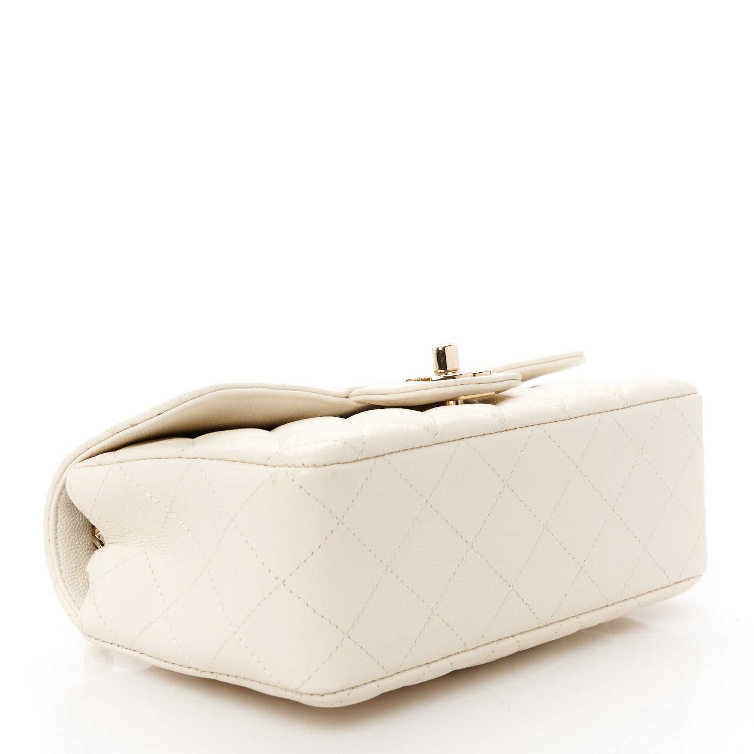 Chanel Caviar Quilted Mini Rectangular Flap White 4 of 11