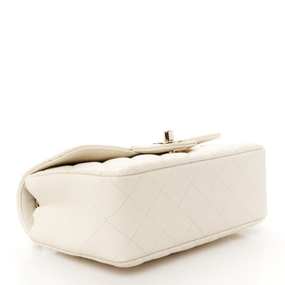Chanel Caviar Quilted Mini Rectangular Flap White 4 of 11