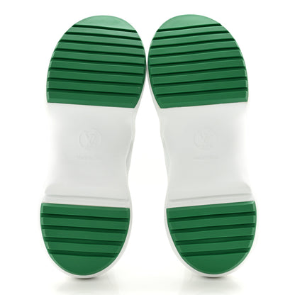 Louis Vuitton Jacquard Velvet Monogram LV Archlight Sneakers 38 White Vert 4 of 8